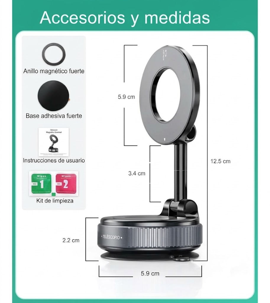 Soporte magnético plegable para celular, vista 5